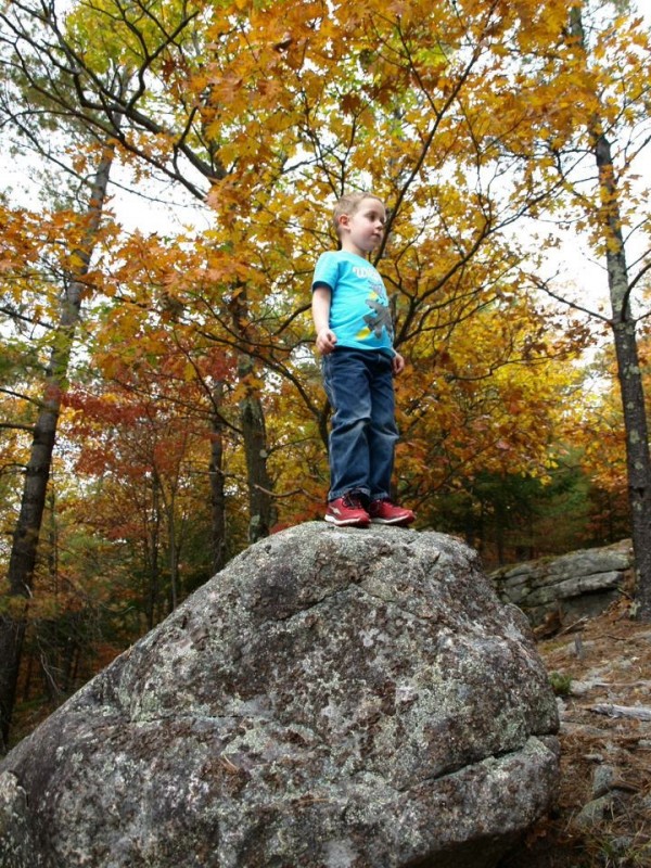 Toryn tops the rock!