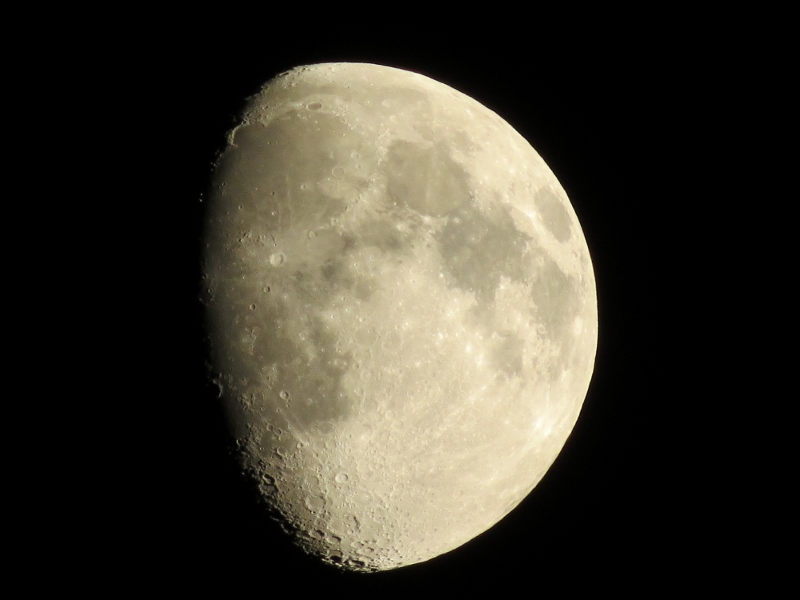 Moon over Massawepie Lake