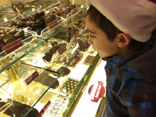 Like a kid in a candy store...
