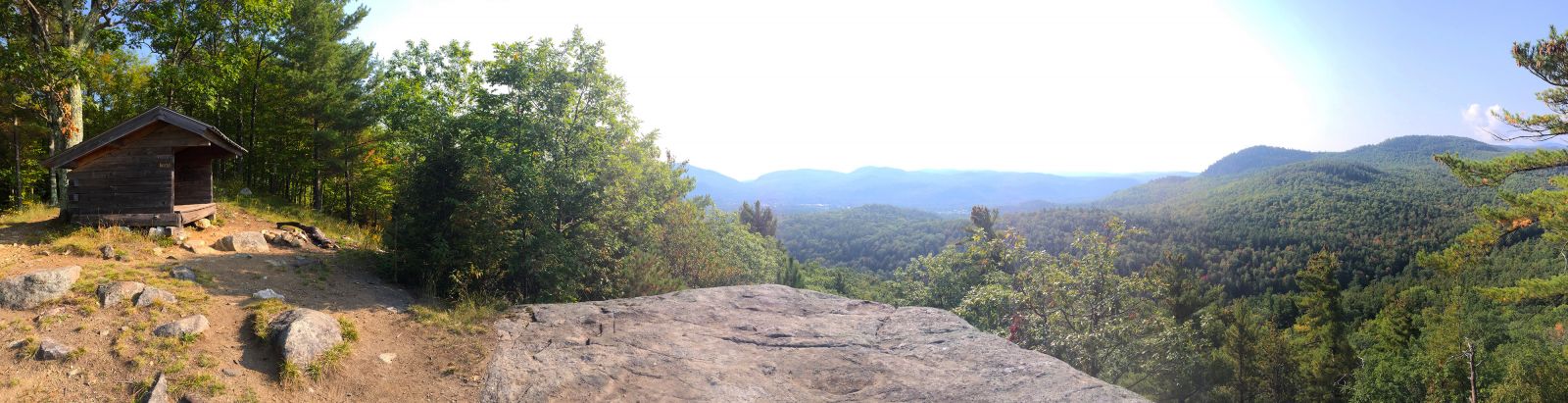 View from the lean-to