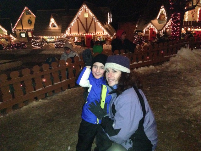 We always visit the Village of Lights - one last chance to butter-up Santa before he finalizes that list!