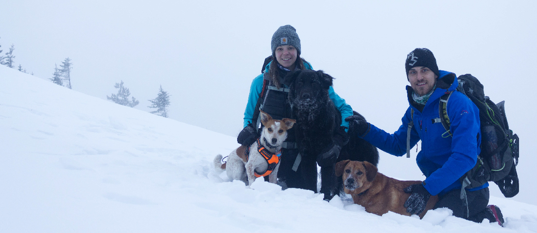 I really wanted to play in the snow, but for some reason we all had to take a photo.