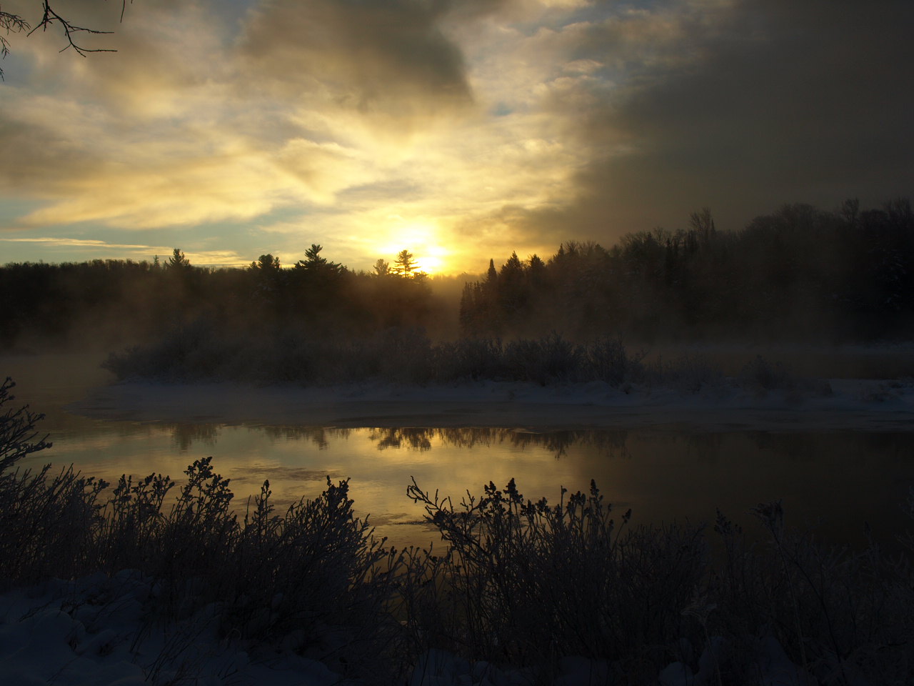 Oswegatchie River on the way to breakfast