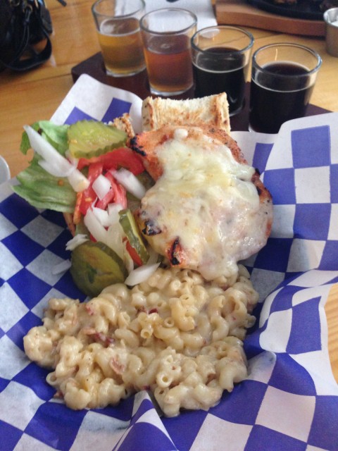 Delicious beer and food - one of the best lunches I've had
