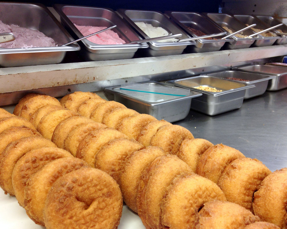 Crispy on the outside, fluffy on the inside, and ready to be frosted. Photo: David Sommerstein.