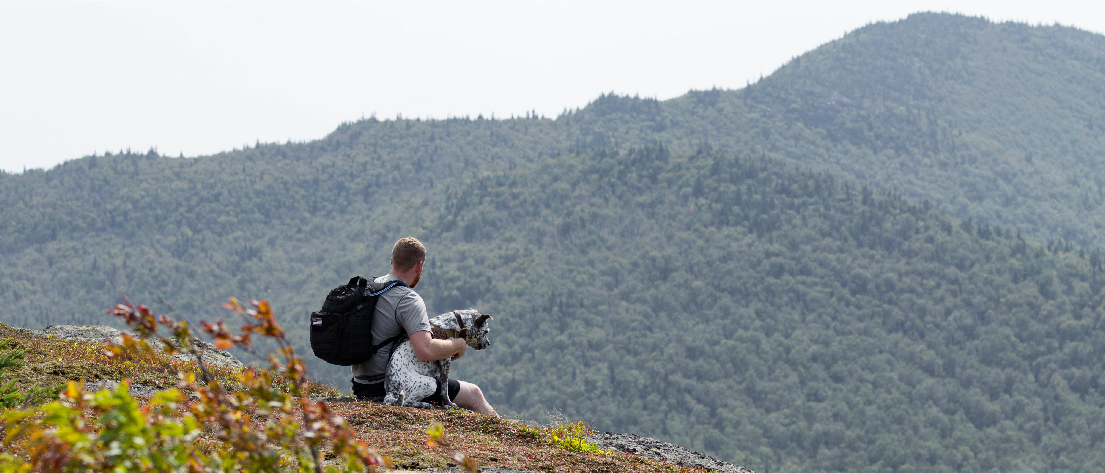 Enjoying the views along the ridge!