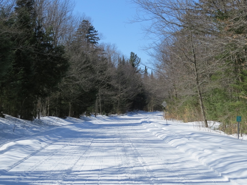 Groomed road