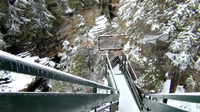 Carefully placed stairs connect the trails and catwalks, offering incredible views of the Chasm in action.