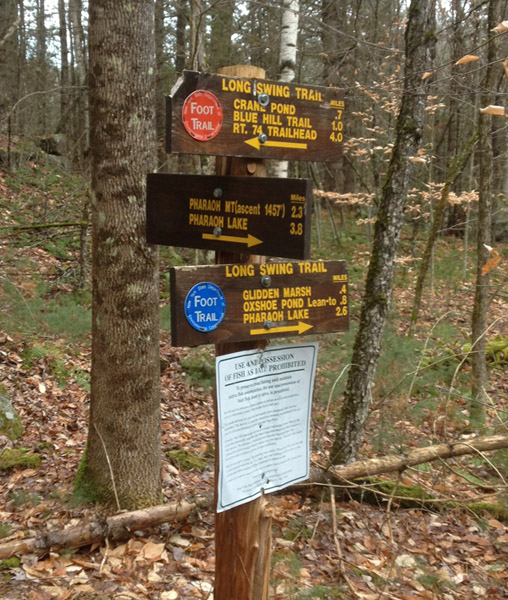Pharaoh Mt sign