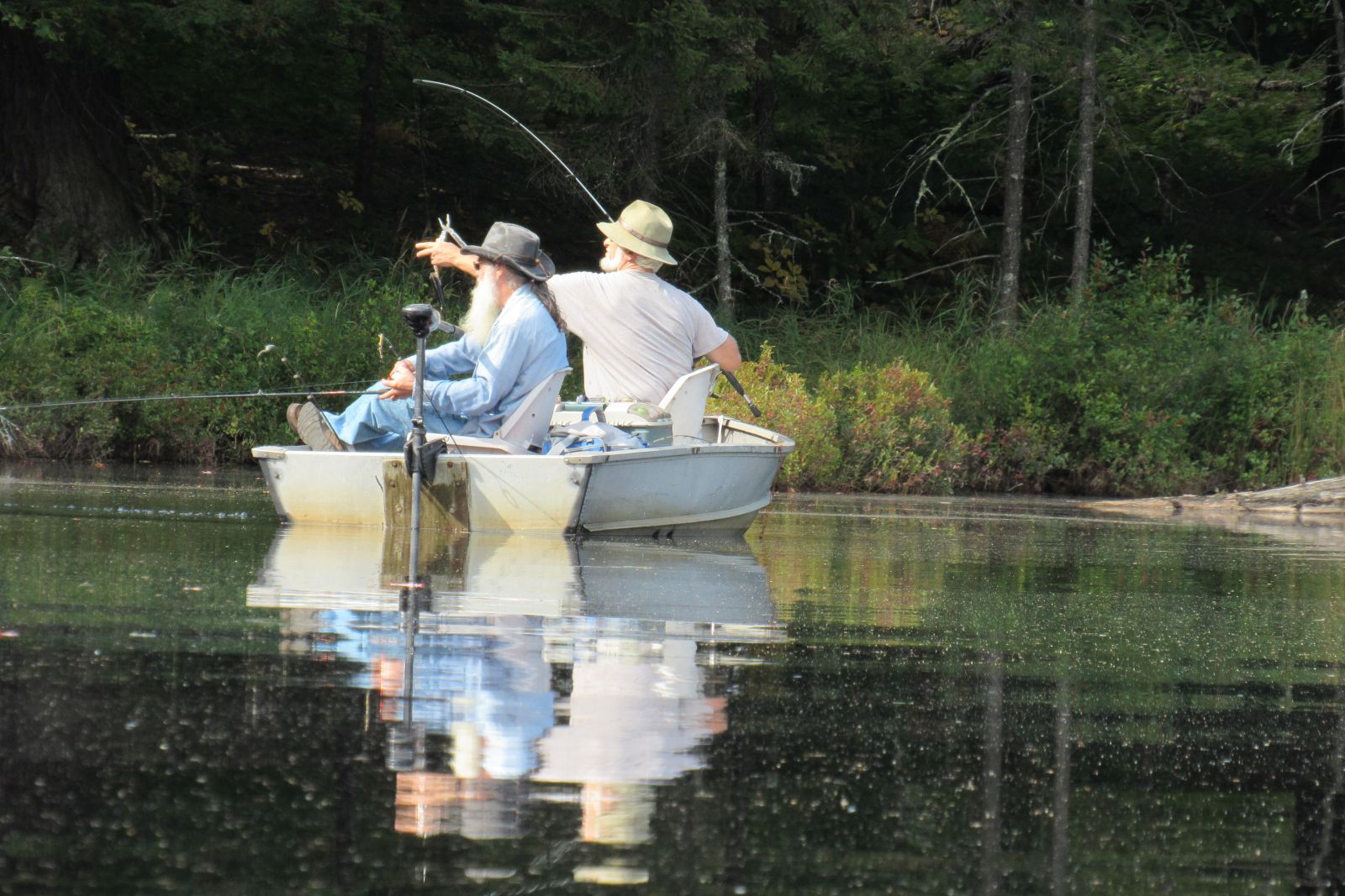 Wonder if they caught anything!