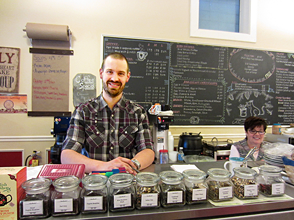 Andrew Rasmus at Libby's Bakery and Cafe