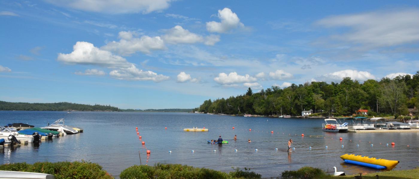 Blue Jay Campsite has their own marina, swimming area, and camp store.
