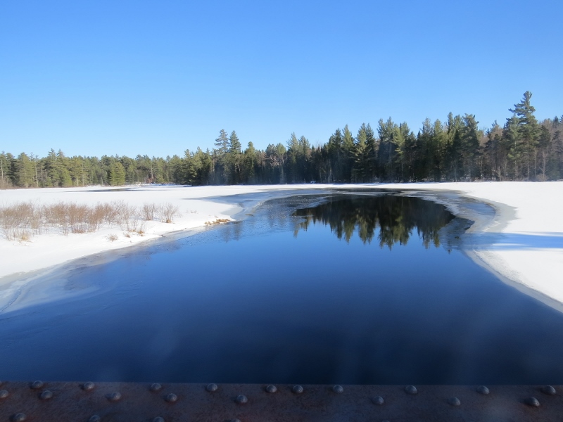 Open water on the Bog River