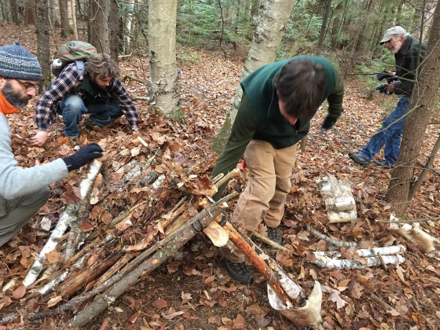 Dismantling the shelter