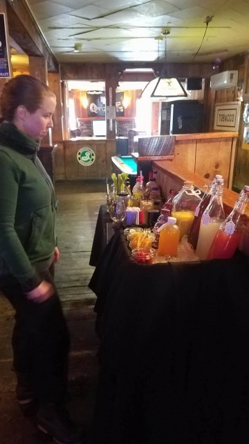 Molly trying to decide what concoction to go with