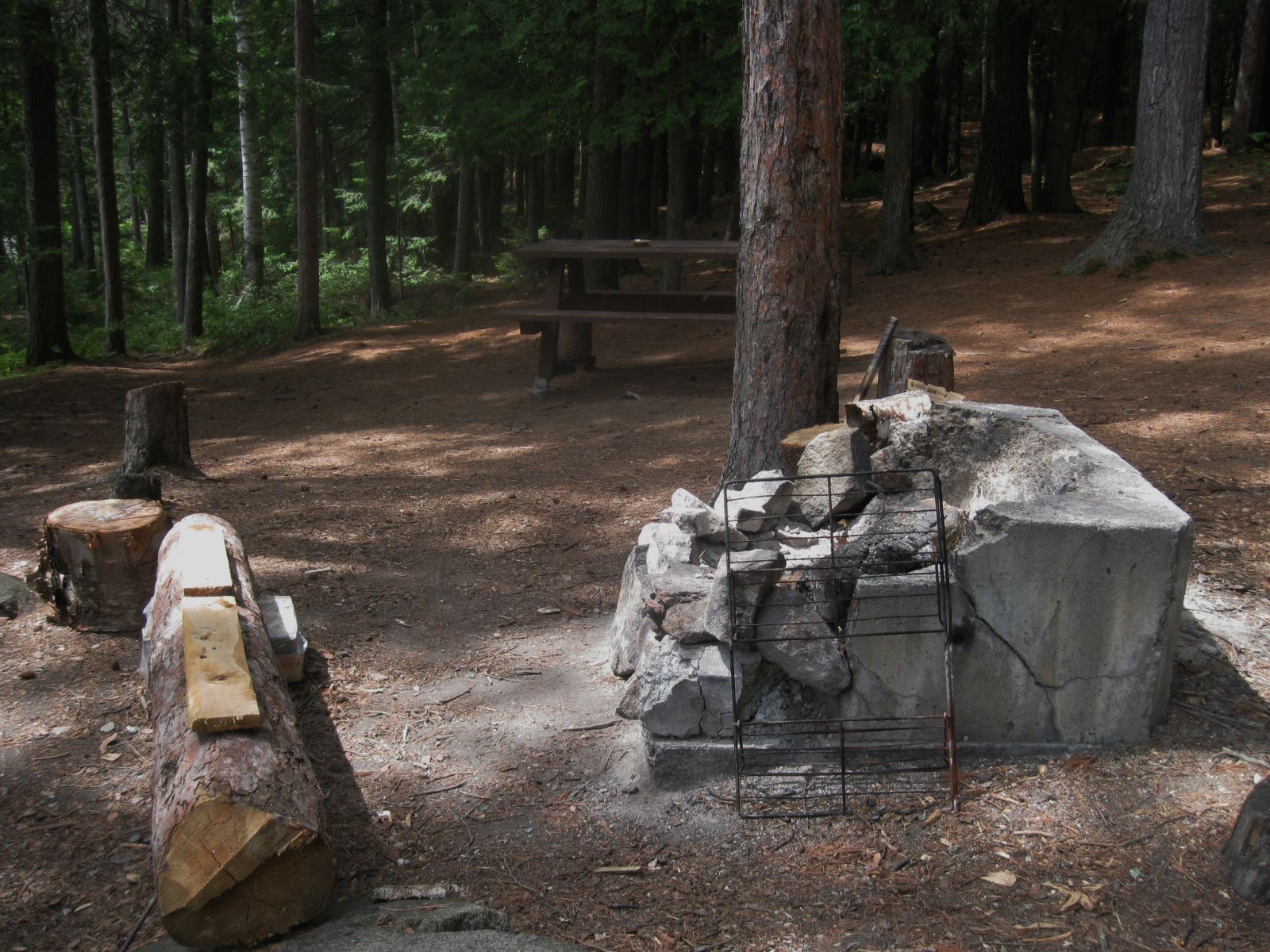 Campsite 46, finally lunch time!