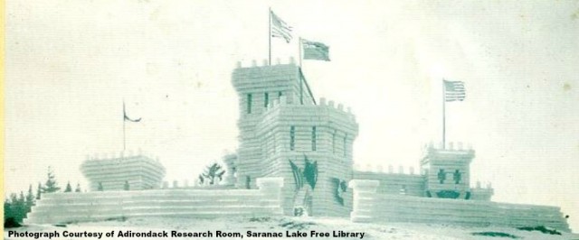 1911 Ice Palace had several stories and was lit with electricity at night 1911 Ice Palace had several stories and was lit with electricity at night