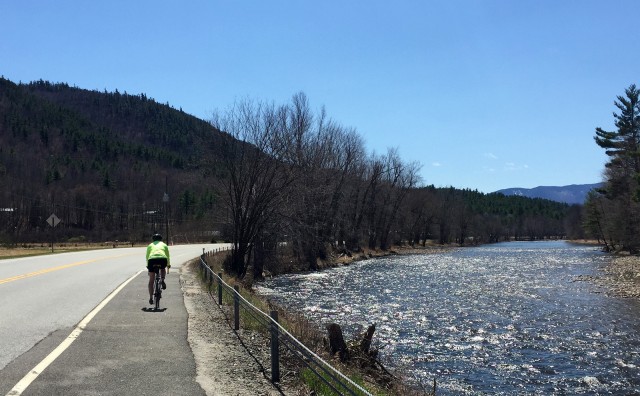 Riding back from Upper Jay