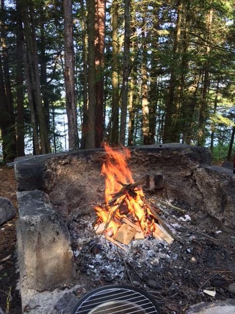 Visions of campfires danced in our heads. Visions of campfires danced in our heads.