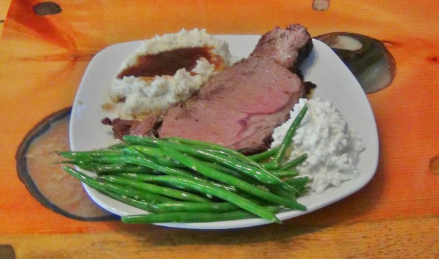 A serious plate of food for a serious appetite.