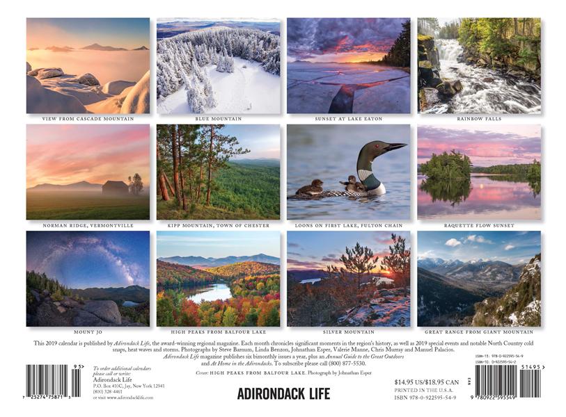 Twelve delightful photos of every Adirondack season.