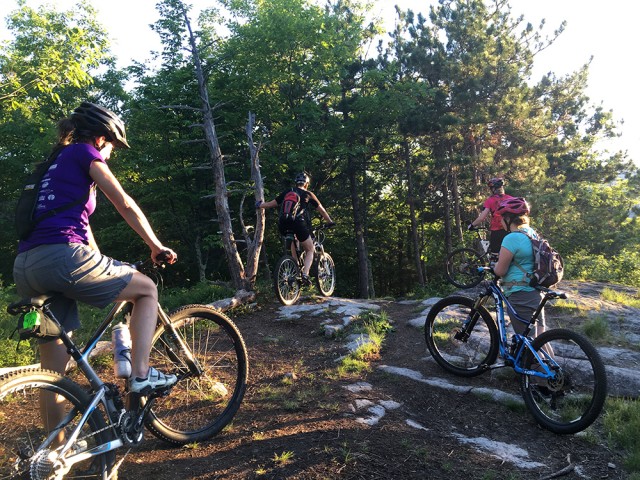 At the top of All In, getting ready to begin our descent