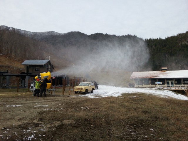 The mountain will be covered in no time!