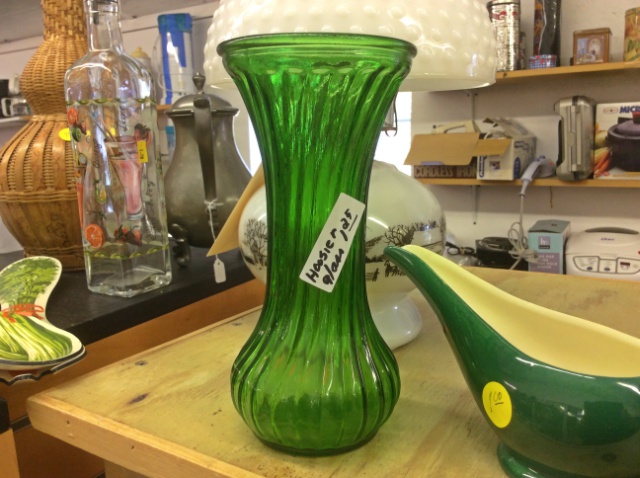 This collectible is far from home. "Hoosier glass" is a limited edition item from the 1970s, from the state of Indiana.