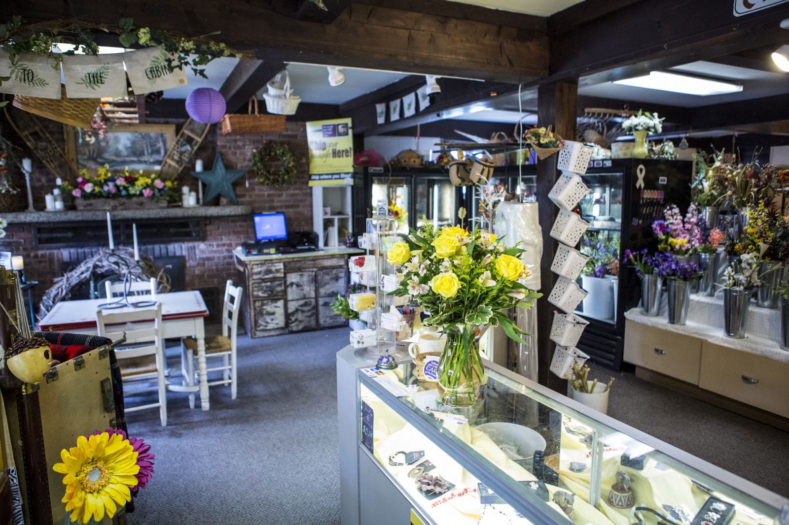 Cabin Fever offers Adirondack crafts, jewelry, plants and flowers, and often, surprises.