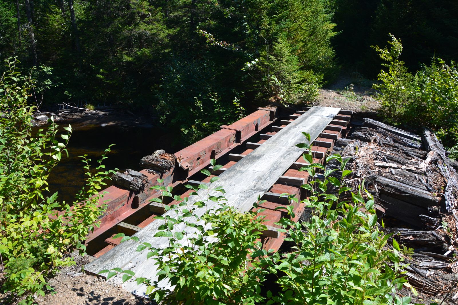 Bridge over the Bog River had seen better days