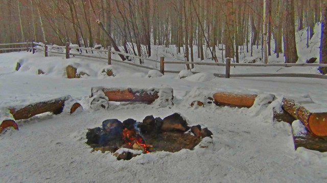 Warm your feet, roast a marshmallow.