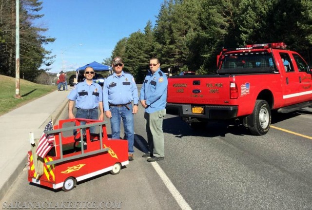 Civic organizations, local businesses, and groups of all kinds sponsor a racer. Here, the Saranac Lake Fire Department. (Photo courtesy SLFD) Civic organizations, local businesses, and groups of all kinds sponsor a racer. Here, the Saranac Lake Fire Department. (Photo courtesy SLFD)