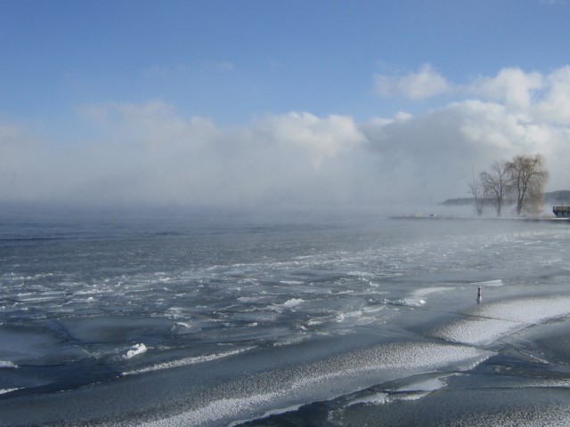The day before the ice came in