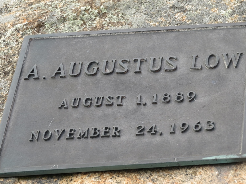 Plaque on the summit of Low's Ridge