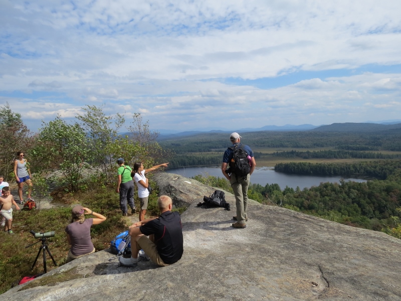 Enjoying the views on the summit of Low's Ridge!