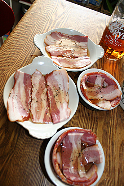Marinating Bacon