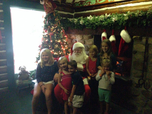 My pics of Santa did not come out nearly as cute as the official Elf Photographer's!