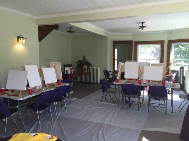 The layout of the canvases for the class.
