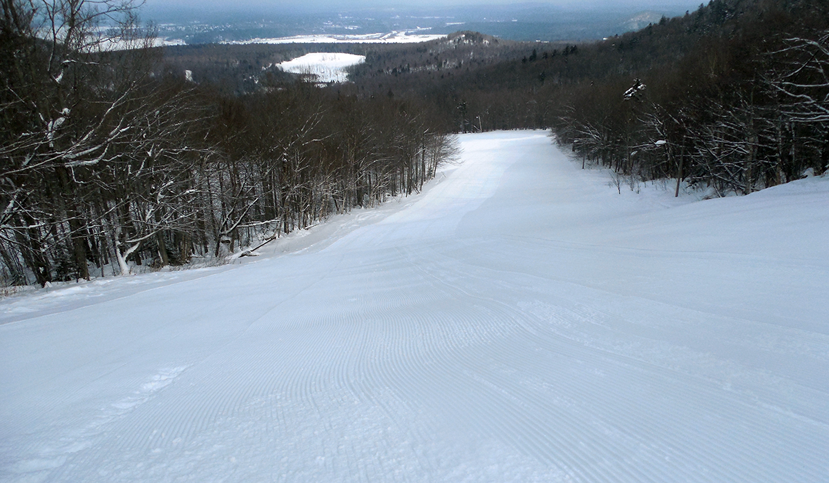 Hummm... Powder or fresh groomed corduroy? I say powder!