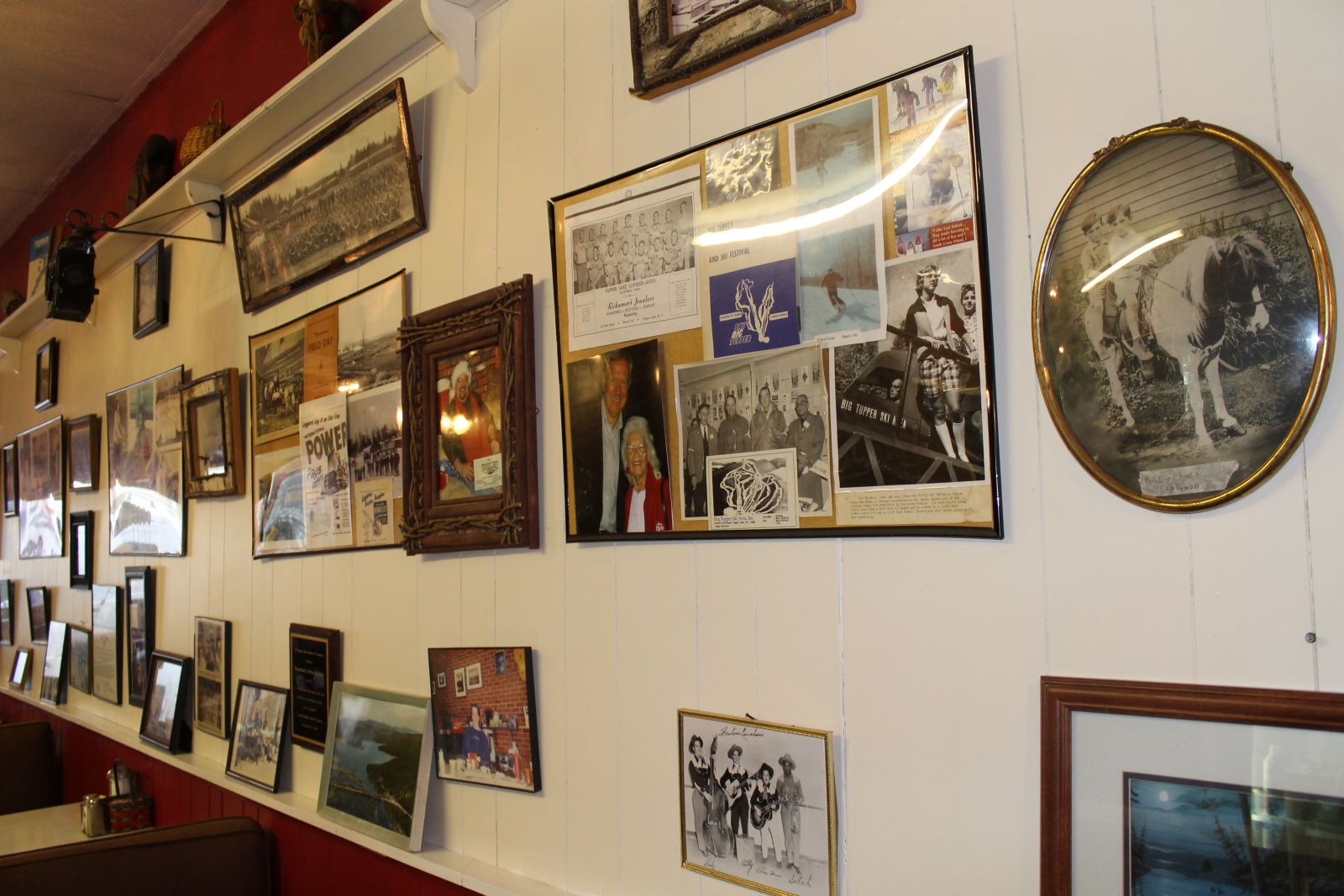 The Swiss Kitchen's wall of history!