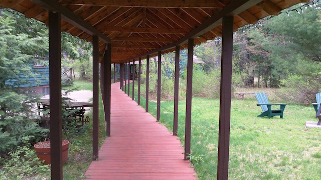 covered walkway between the Inn and the Meeting Center covered walkway between the Inn and the Meeting Center