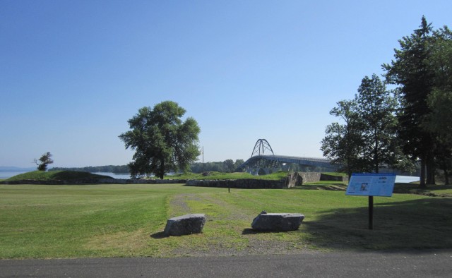 The ruins of Fort St. Frederic.