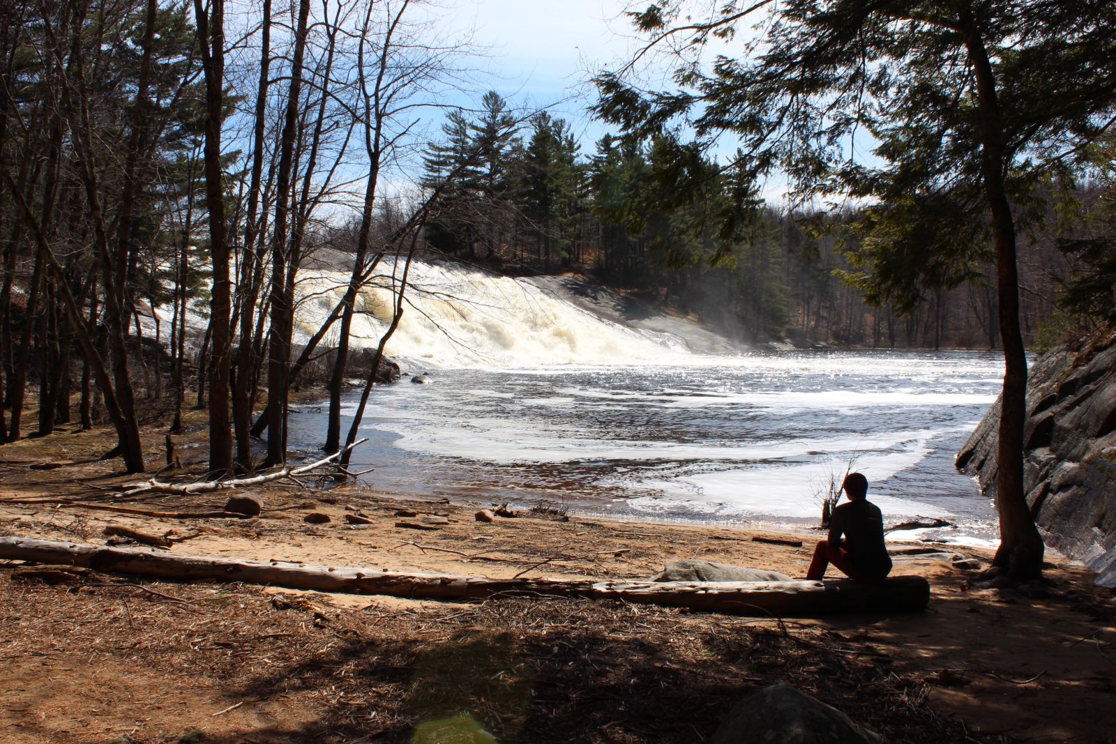 Lampson Falls from the cove.