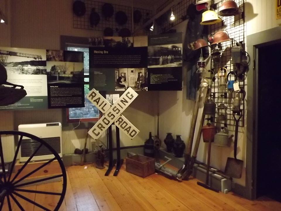 An exhibit at the Moriah Historical Society. 