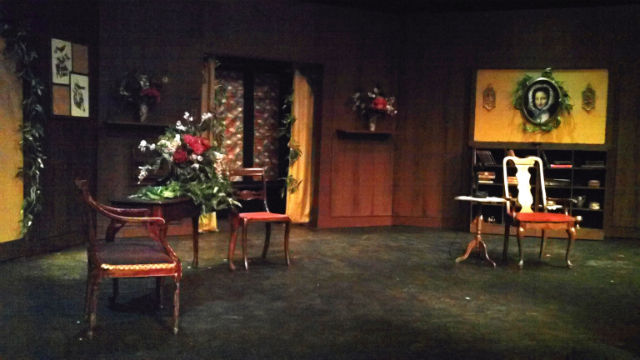 this is the only set -- it is cleverly revamped between acts