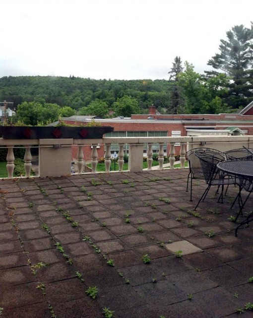 Oh, to sit on that terrace again, with the gorgeous view!