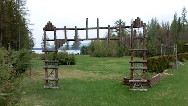 just part of the beautiful grounds on the shores of Lake Clear just part of the beautiful grounds on the shores of Lake Clear