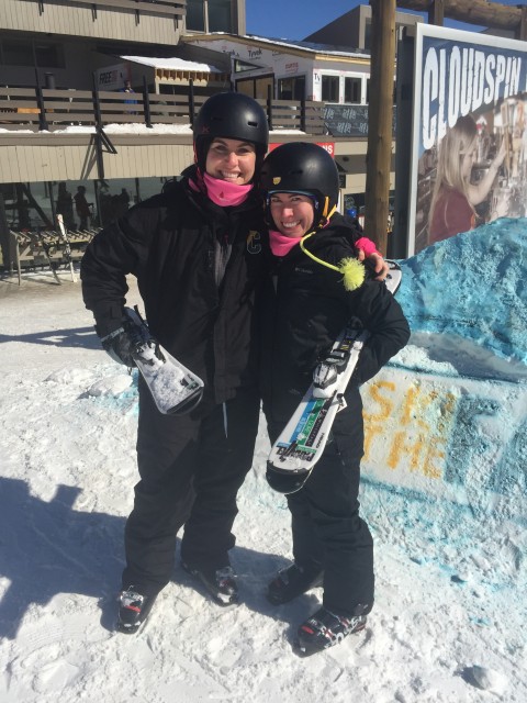 If the all black didn’t give them away, the Parallel From the Start skis did!