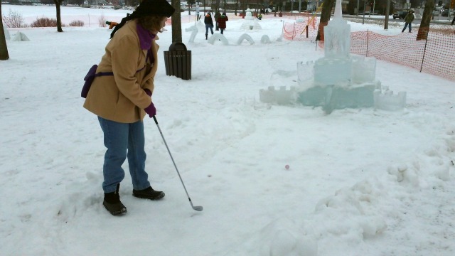 miniature ice castle for Arctic Golf miniature ice castle for Arctic Golf