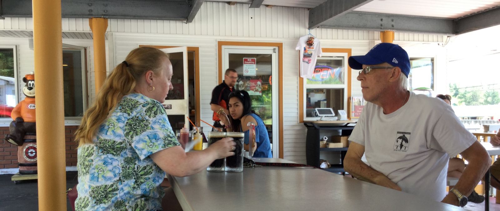 Yes, it's about the root beer. In big frosty mugs.